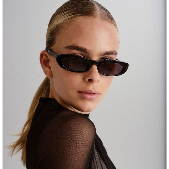 NWT SAINT LAURENT BLACK WOMEN SUNGLASSES - Picture 1 of 5